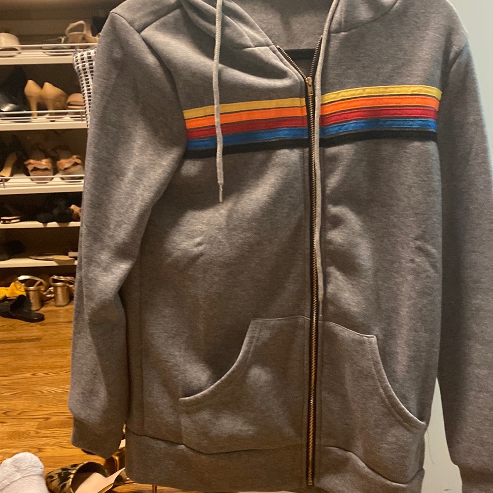 No brand grey sweatshirt from local boutique
